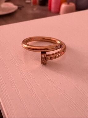 Rose Gold Nail Ring